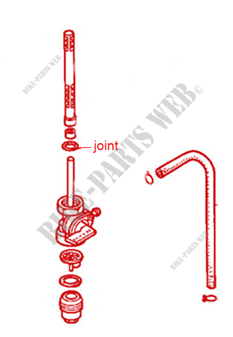 Tank, tap, O-ring gasket gas filter for Honda XLR 16075-GHB-720 - 16075-GHB-720